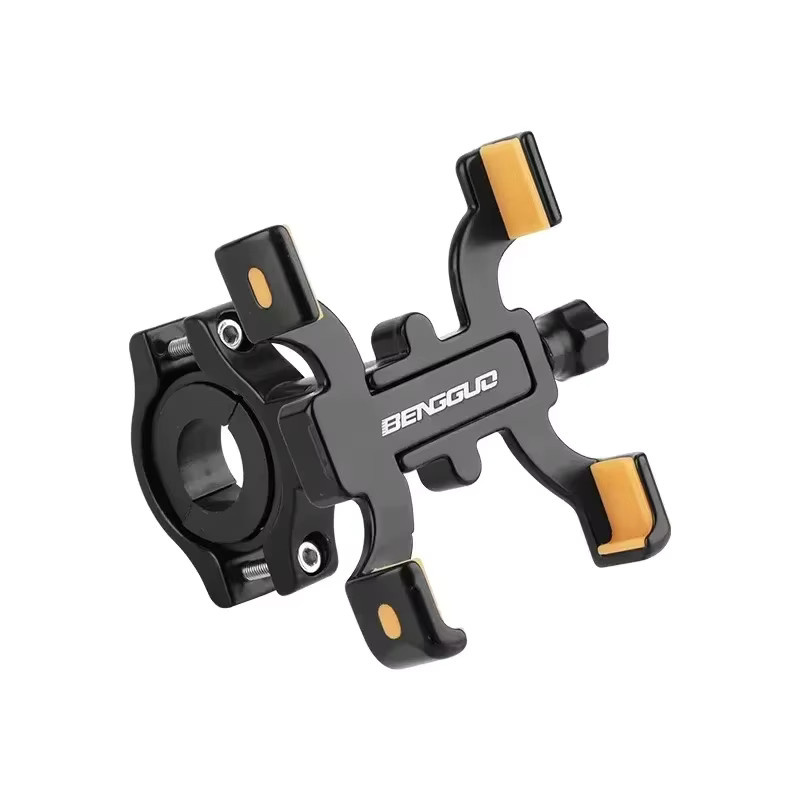 GOLDFOX 360 Grad drehbare universelle Fahrrad- und Motorrad-Handyhalterung für Lenker, Schwarz, passend für 4,5 bis 7 Zoll Smartphones - Bild 6