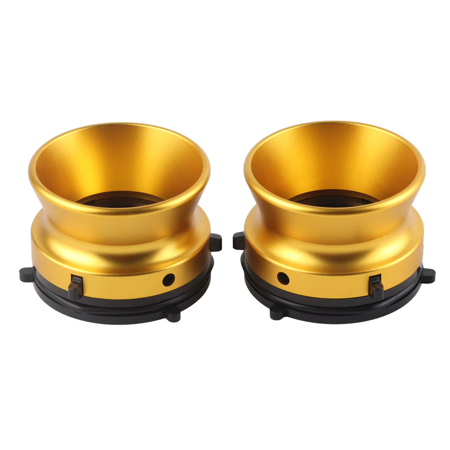 docooler NAB-Nabenadapter Set aus polierter Aluminiumlegierung für Studer, Akai und Teac, 1 Paar, Silber und Gold - Bild 5