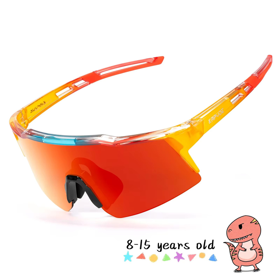 Kapvoe Kinder-Sportsonnenbrille, Vollrand, UV400 - Bild 2