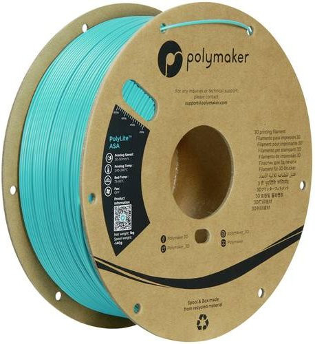 Polymaker ASA Filament 1,75mm Teal (Blau-Grün) 1000g UV- und hitzebeständig - Bild 1