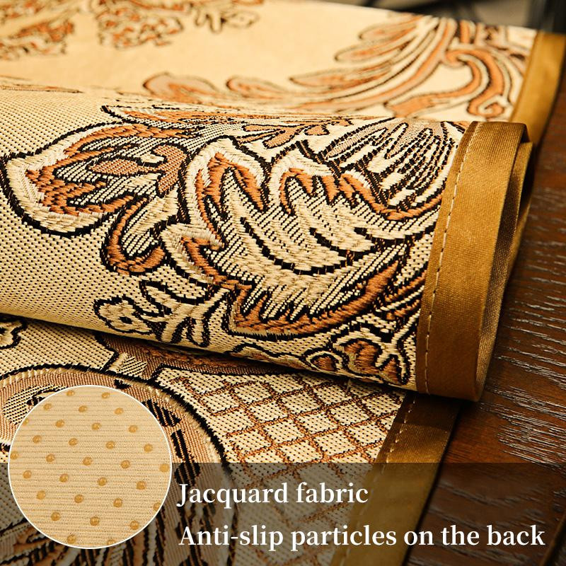 BC-Warm Home Jacquard-Tischläufer mit floraler Bestickung, modern und rechteckig, B/H: 33 x 210 cm - Bild 2