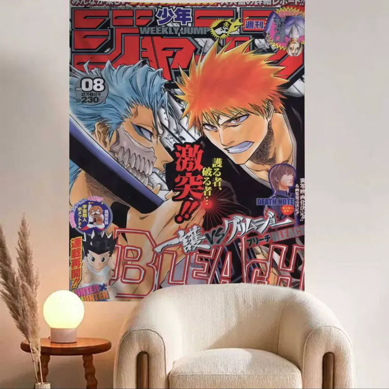 Japanische B-Bleach Hippie Wandteppiche im Bohemian Stil, mehrfarbig, Rechteckig, B/H: 50 x 70 cm - Bild 2