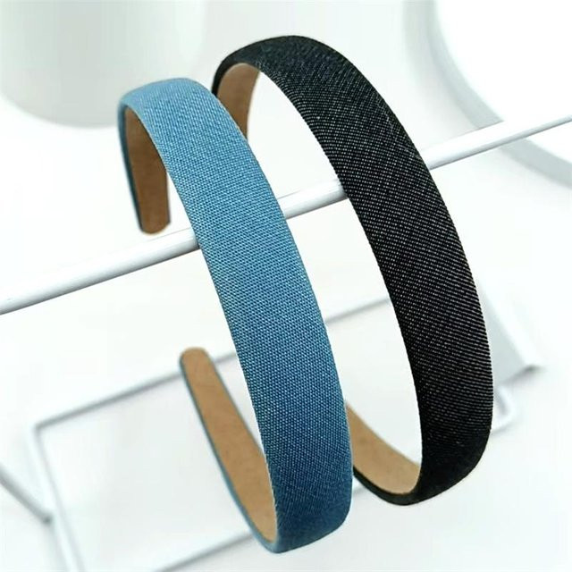 YULIN Stirnbänder Denim, 2 Stück, Damen - Bild 1