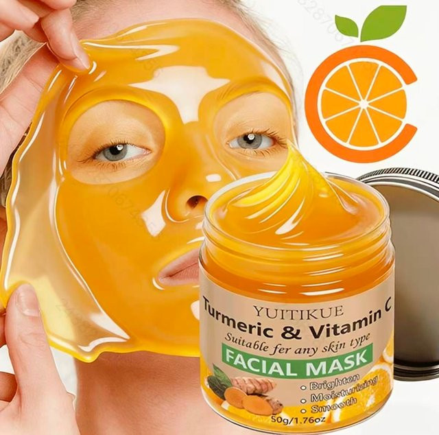 YUITIKUE Gesichtsmaske mit Kurkuma & Vitamin C, 50g - Bild 1
