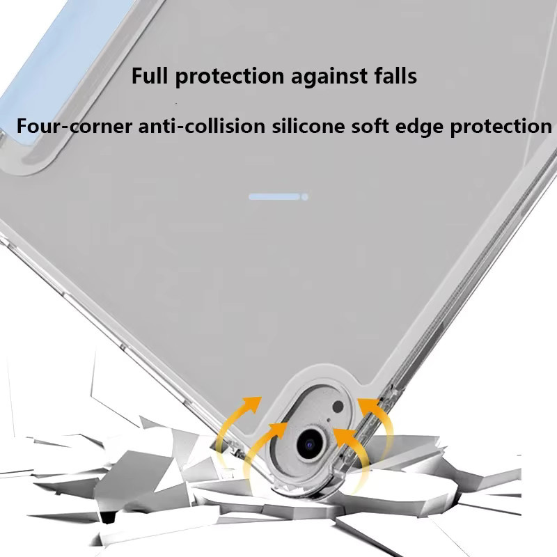 Transparente TPU-Schutzhülle für Honor MagicPad und diverse Tablet-Modelle mit Stiftfach - Bild 3