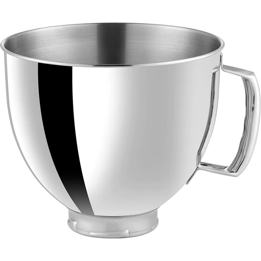 KitchenAid Edelstahl-Mischschüssel mit Griff für Artisan und Classic Series, Silber, 4,5–5 QT (5 Liter) - Bild 2