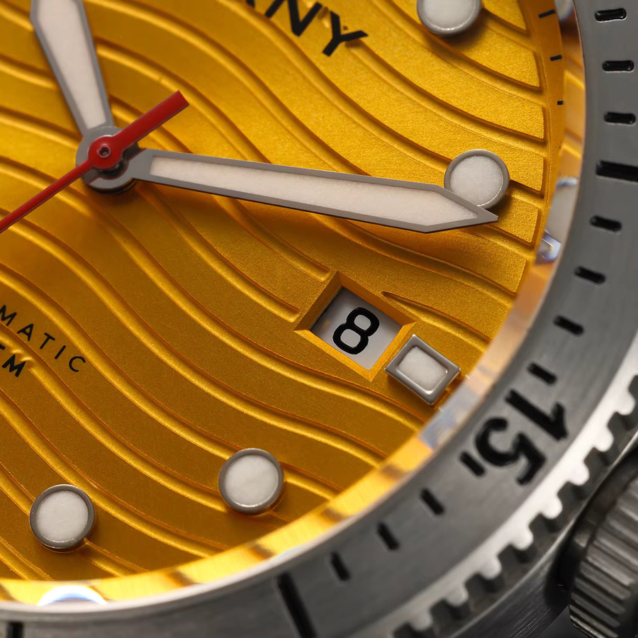 BERNY Taucheruhr, Automatik, Edelstahl, Saphirglas, Textil/NATO, Herren - Bild 3