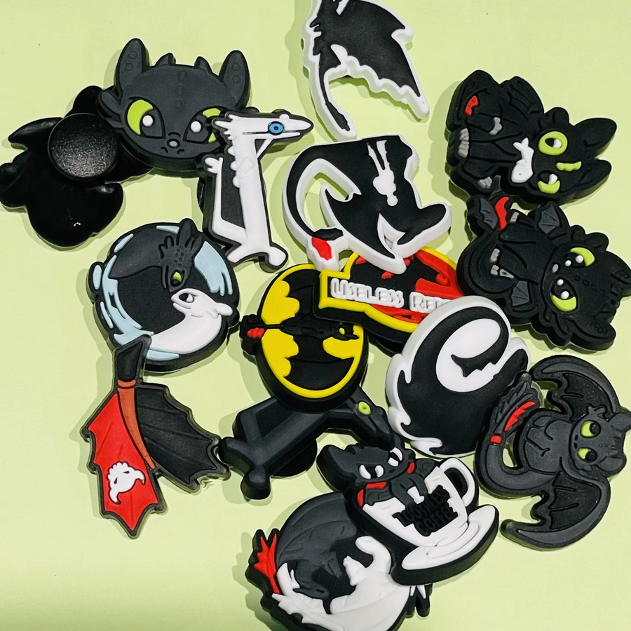 Potdemiel Charms, Drachen Zahnlos Cartoon, PVC, Kinder - Bild 4