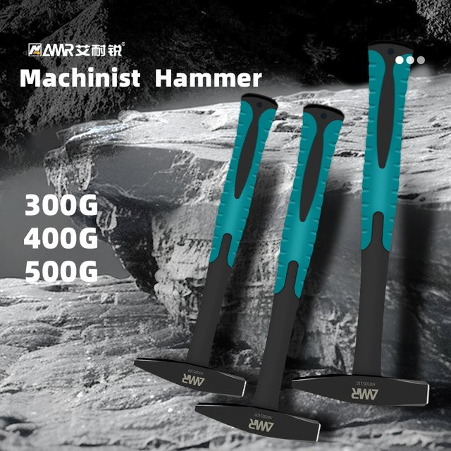 AMR Flachkopfhammer aus geschmiedetem Stahl mit rutschfestem Griff für Maschinisten und Ingenieure - Bild 1