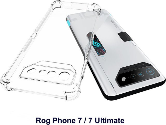 Stoßfeste Silikon TPU Schutzhülle für Asus ROG Phone 7 5G in Transparent - Bild 1