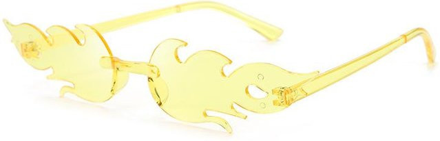 Dote Sonnenbrille randlos, gelb, Kunststoff, Damen - Bild 1