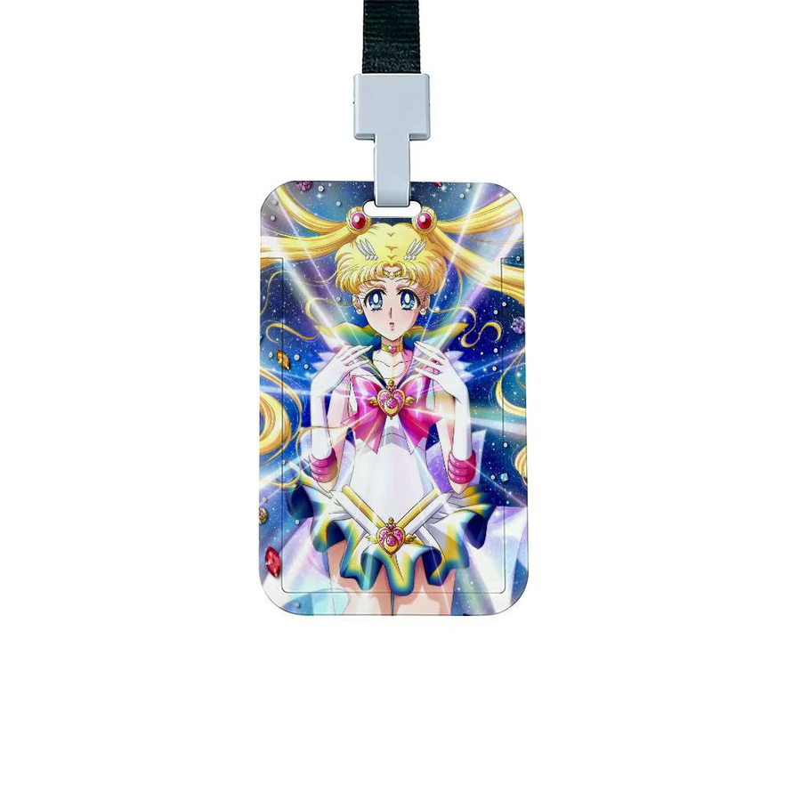Anime S-Sailor M-Moon Kartenhülle aus Kunststoff, Unisex Visitenkartenetui und Kreditkartenhalter in Multicolour - Bild 5