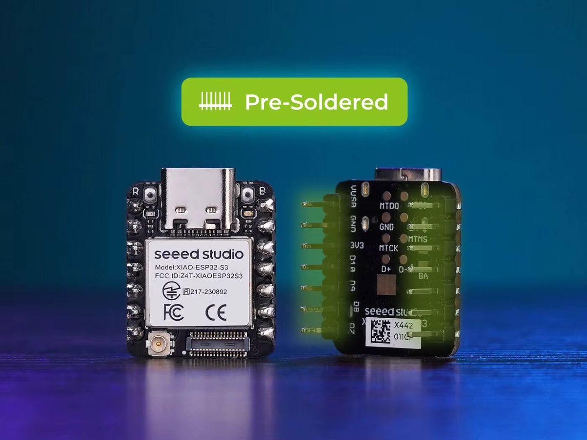 Seeed Studio XIAO ESP32 S3 Sense Entwicklungsboard mit Wi-Fi und Bluetooth, schwarz, gelötet - Bild 3