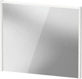 Duravit LED-Badspiegel D-Code 2.0 in Weiß Matt mit Lichtfeld oben, B/H/T: 80 x 70 x 5 cm - Bild 1
