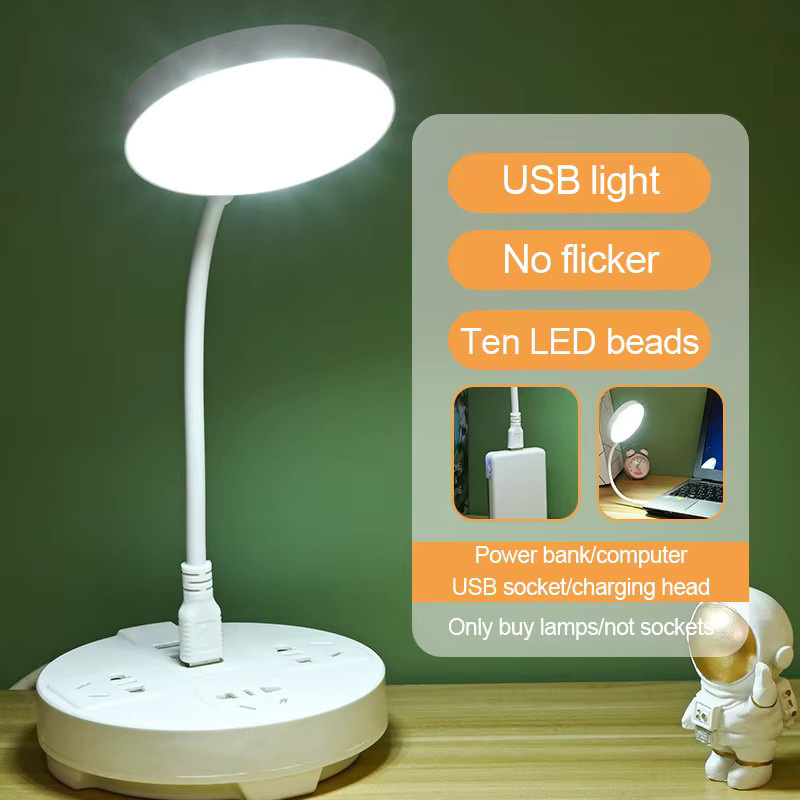 Lyfs USB LED Lese-Nachtlicht in Weiß mit Touch-Schalter und Dimmer als flexible Tischlampe - Bild 2