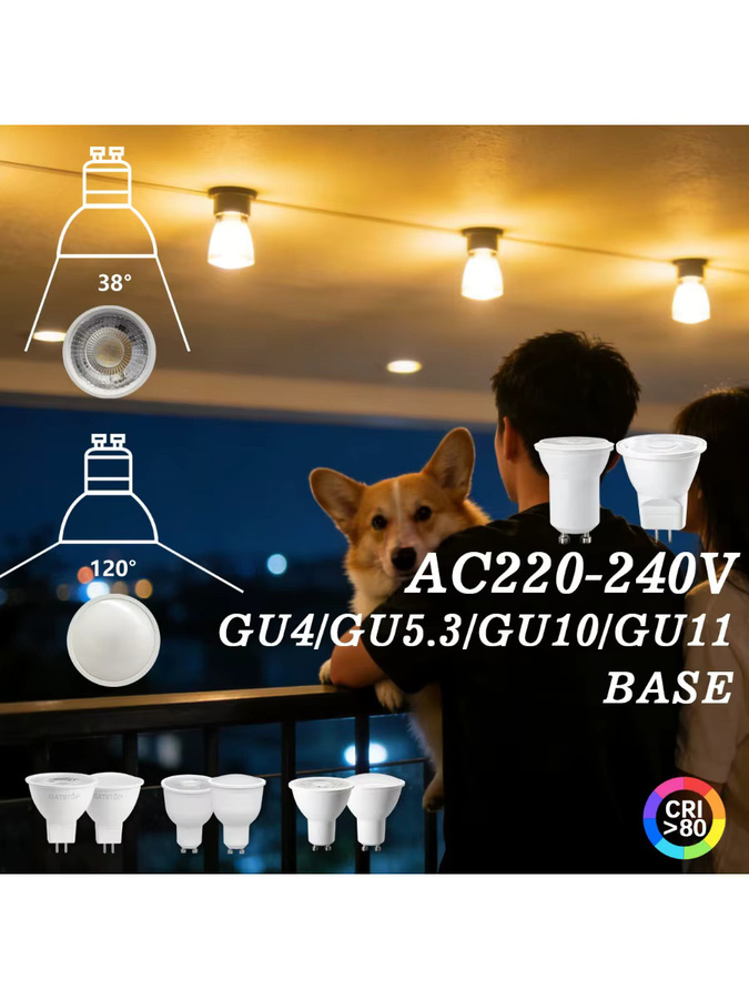 8er-Pack LED-Strahlerlampen GU10 als Halogenersatz mit CCT-Farbtemperaturwahl in Weiß - Bild 5
