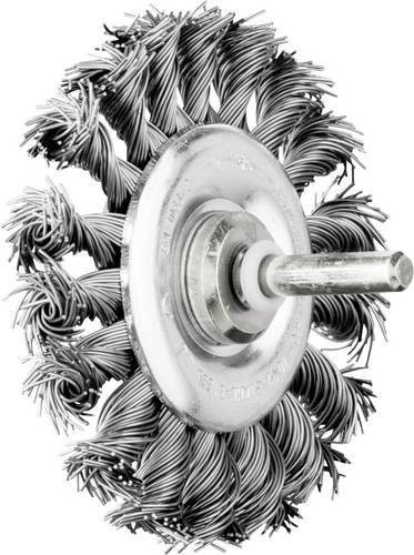 PFERD TOOLS Rundbürste RBG 7012/6 ST gezopft aus Stahl in Silber, Durchmesser: 76 mm, Schaft-Durchmesser: 6 mm, Draht-Durchmesser: 0,50 mm - Bild 1