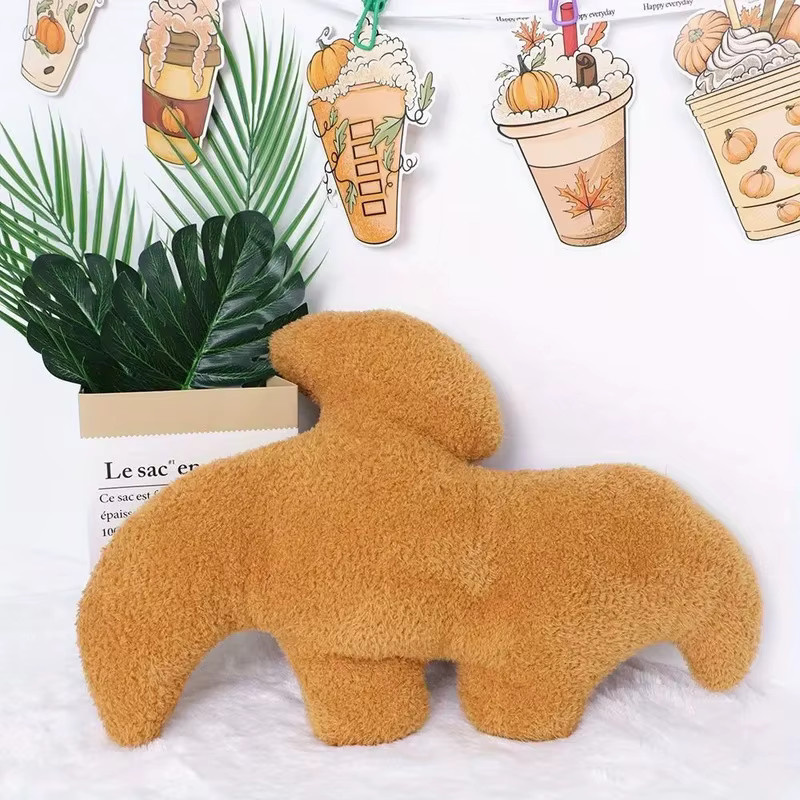 RTBXF Dino Nugget Plüschtier Kissen, Dinosaurier, Braun - Bild 3
