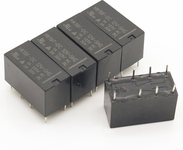 5er Set ELECAPITAL HK19F Relais in 5V, 12V oder 24V Varianten - Bild 1