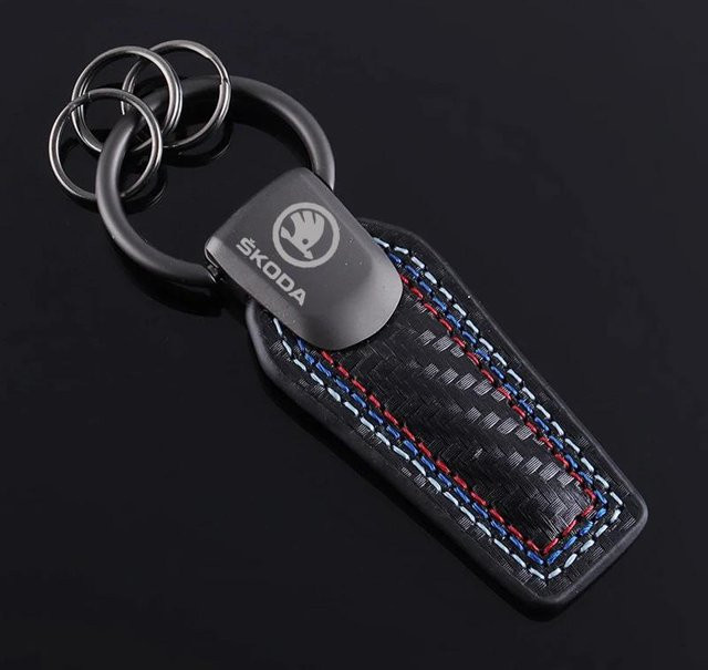 Skoda Autoschlüsselanhänger, black, Unisex - Bild 1