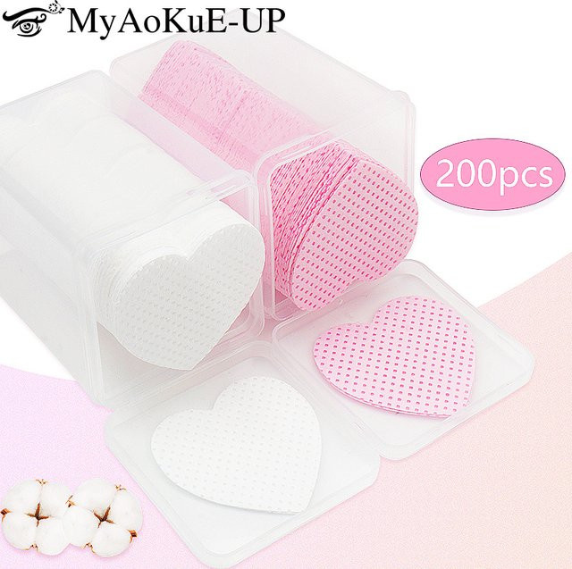 myaokue-up Make-up-Tools, 200 Stück, Fusselfreie Baumwoll-Pads, Unisex - Bild 1