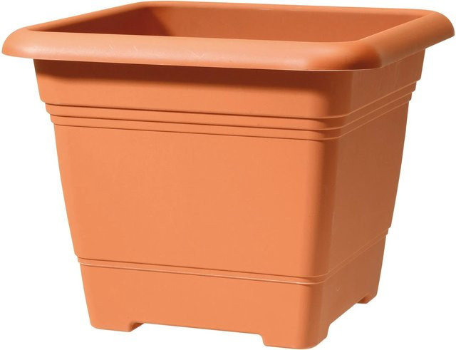 Scheurich Pflanzgefäß Nora Blumenkübel Terracotta B/T/H: 22,7 x 22,7 x 22,7 cm - Bild 1