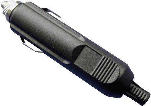 TRU COMPONENTS 12V Kfz-Steckverbinder Zigarettenanzünder Stecker gerade in Schwarz - Bild 1