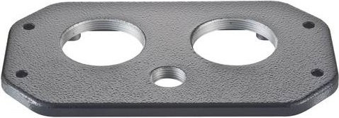 HARTING Montagedeckel 19400489813 aus Edelstahl in Grau - Bild 1