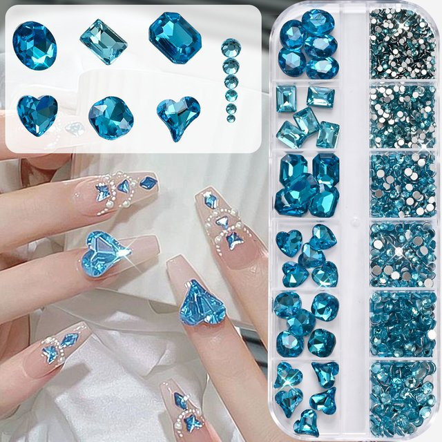 HotPress Nagel-Charms Seeblau, Glänzend - Bild 1