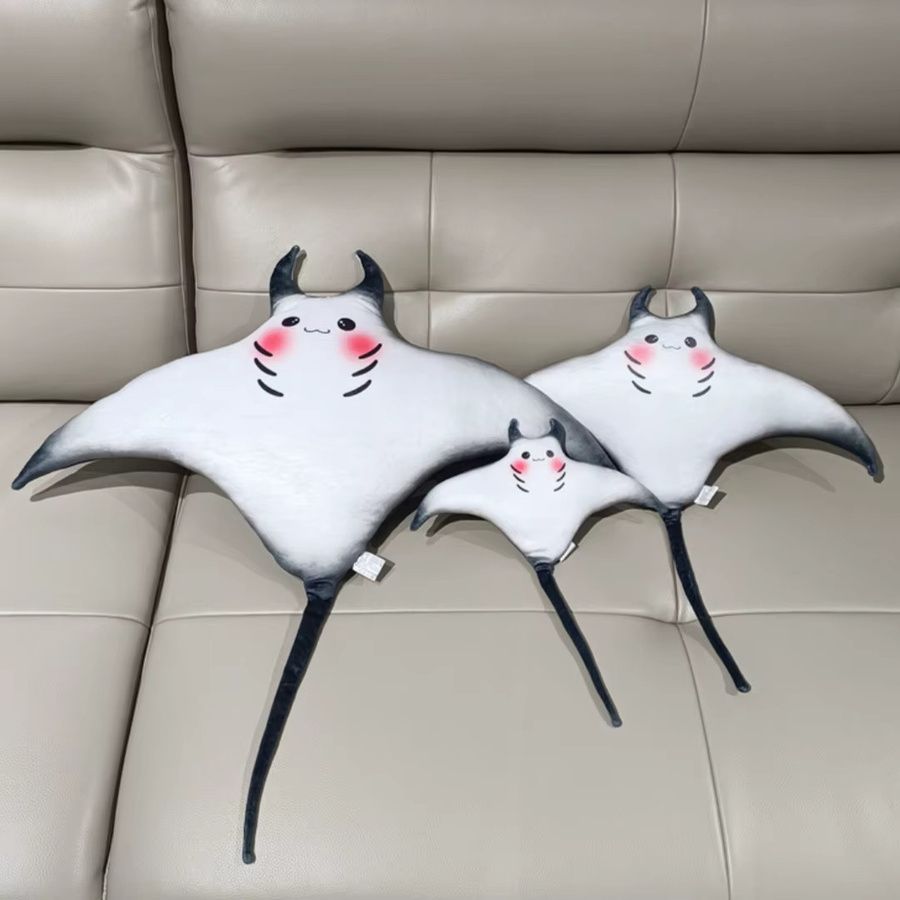 BOOKFONG Mantarochen-Plüschtier, Blau, Meerestiere, Plüsch / Textil - Bild 2