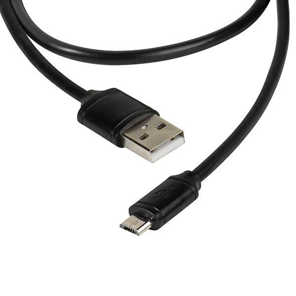 Vivanco Micro-USB Daten- und Ladekabel USB-A auf Micro-USB, Schwarz, Länge: 2 m - Bild 1