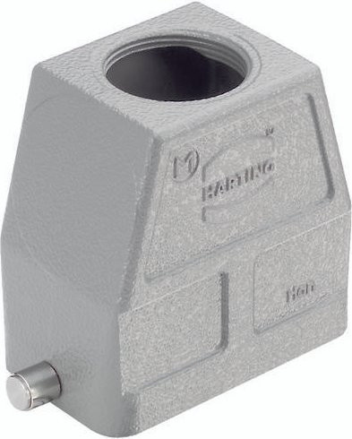 HARTING Tüllengehäuse aus Aluminium in Grau, 19 30 210 0447 19302100447 - Bild 1