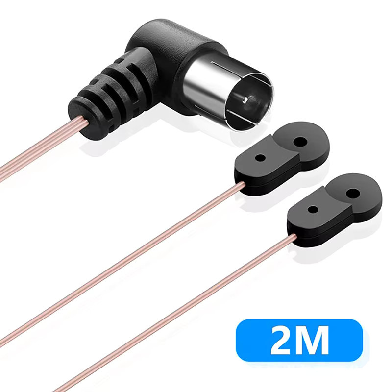 SD&HI Heim-FM-Dipolantenne in Schwarz mit 75-Ohm-F-Typ-Stecker für Stereo-Signalempfang und Radio - Bild 4