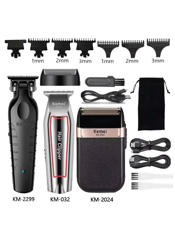 Kemei Haarschneidemaschine Kit Herren, Schwarz - Bild 5