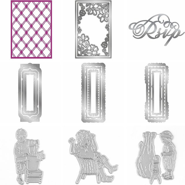 Slimline Advanced Nesting Stanzrahmen aus Metall für DIY Scrapbooking und Papierhandwerk - Bild 1