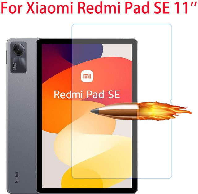 Xiaomi Displayschutzfolie aus gehärtetem Glas für Redmi Pad SE 11 Zoll 2023, transparent - Bild 1