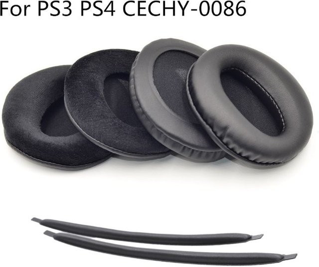 Ersatz Ohrpolster und Stirnband für Sony PS3 7.1 Pulse Elite Edition Bluetooth Kopfhörer in Schwarz - Bild 1