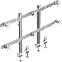 ICY BOX Monitorhalterung Damond Stand 666, Silber, VESA 75x75 mm, Tragkraft 32 kg - Bild 1
