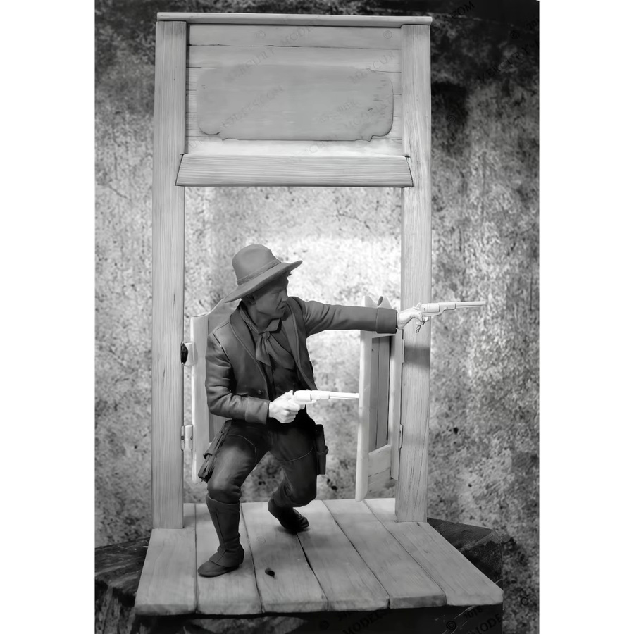 MEEKLION MODEL West Wilderness Mexikanischer Cowboy, Modellbausatz, 75-mm-Modellbausatz aus Kunstharz - Bild 3