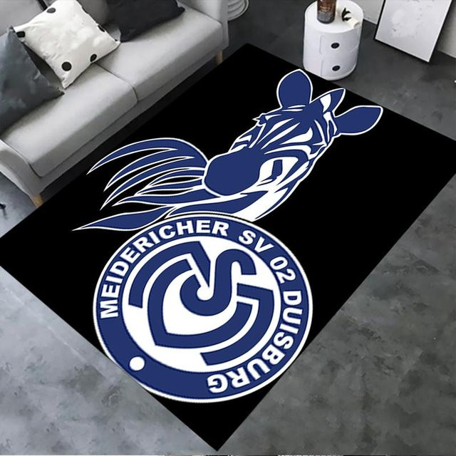 Msv Duisburg Teppich On My Love Home in Schwarz, rutschfest und waschbar, B/T: 70 x 100 cm - Bild 1