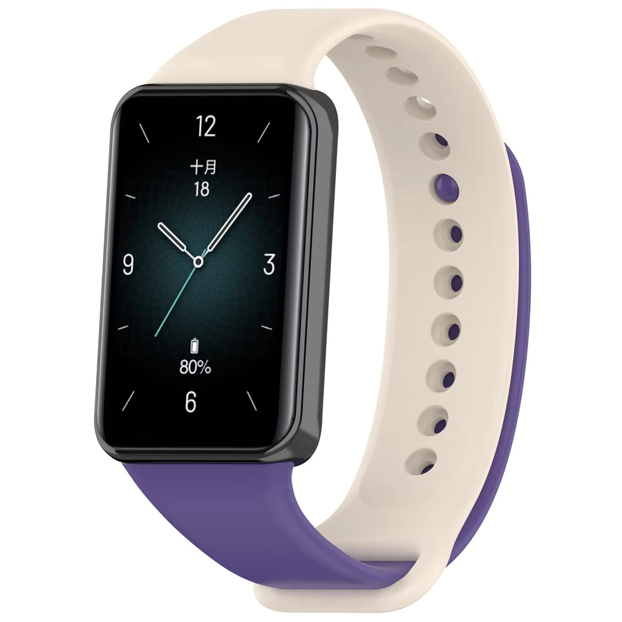 Uhrenarmband Silikon, Schwarz, Unisex, Huawei Honor Band 9 - Bild 2