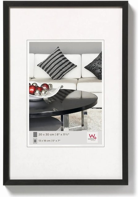 Walther Design Bilderrahmen Chair Aluminium Schwarz B: 29,7 cm, H: 42 cm - Bild 1