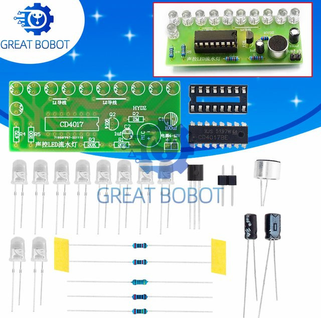 BS Voice LED-Wasserlicht-Set CD4017 zur DIY-Elektronik für pädagogische Zwecke - Bild 1