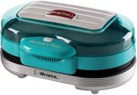 Ariete Elektro-Grillplatte Hamburger-Grill Party Time in Blau/Silber/Türkis mit 1200 Watt - Bild 1