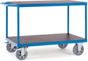 Fetra Tischwagen 12405 in Blau mit Elastic-Reifen und 1200kg Tragkraft - Bild 1