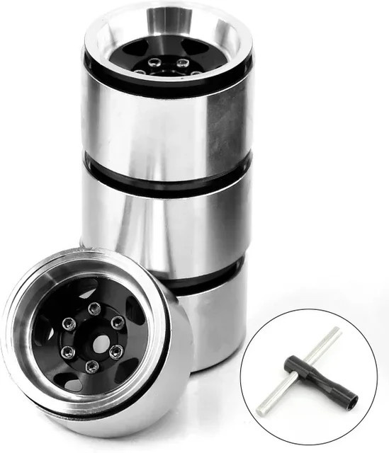 Semalam Deep Dish Stamped Steel Beadlock Felgennabe, Metall, Schwarz, 1:18, ab 14 Jahren - Bild 1
