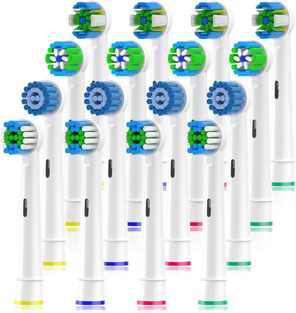 Oral B Ersatz-Zahnbürstenköpfe, 8 Stück, Schwarz, Multicolour - Bild 1