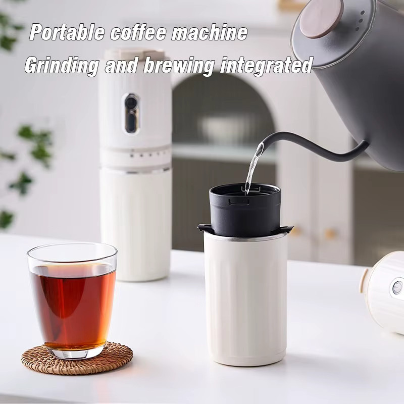 BALASHOV Tragbare Elektrische Kapsel-Kaffeemaschine für Reise und Outdoor in Weiß - Bild 4