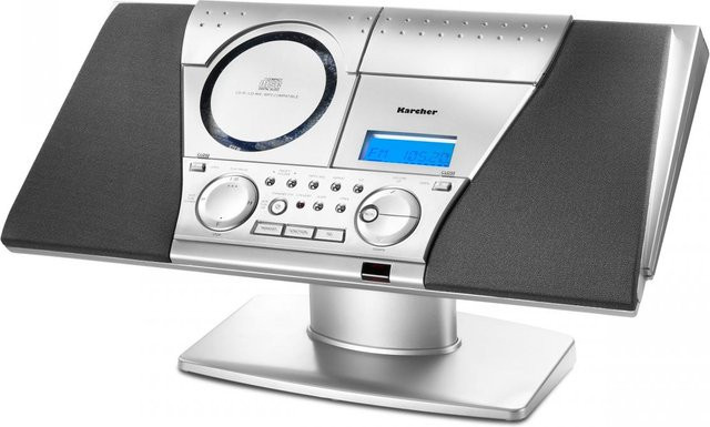 Kärcher Kompaktanlage MC 6550N mit CD-Player, Kassette und UKW Radio in Silber - Bild 1