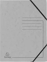 Exacompta Eckspannmappe DIN A4 mit Gummizug in Grau, beschriftbar, Colorspan-Karton 355 g/m² - Bild 1